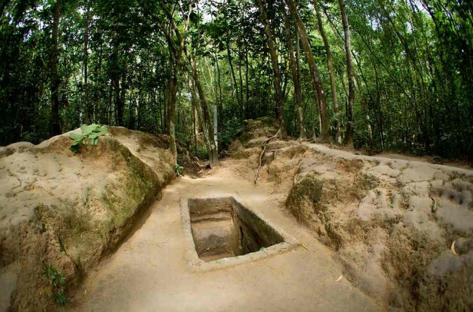 Di tích địa đạo Củ Chi bao hàm nguồn gốc lịch sử hào hùng của dân tộc Việt Nam | Ảnh: VNT 
