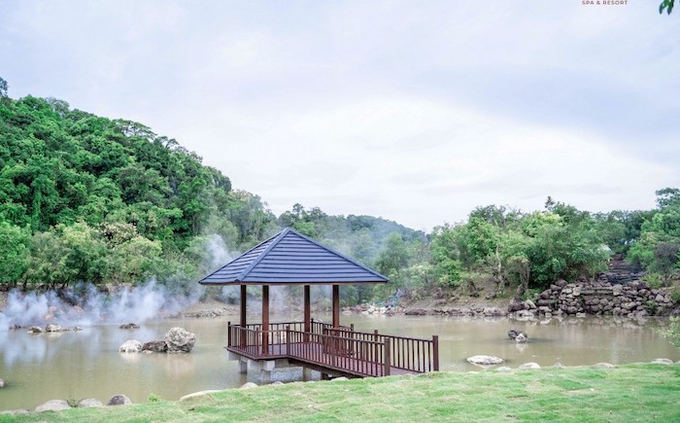 Giai đoạn 1 tại suối nước nóng Bang được đầu tư 1.100 tỷ đồng.