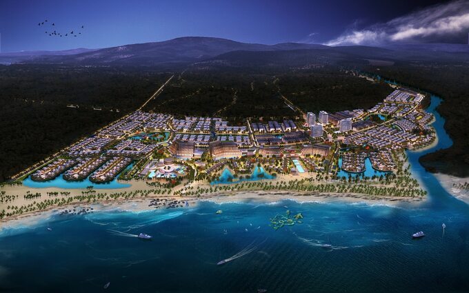 Hợp tác với gần 20 thương hiệu nổi tiếng thế giới như Marriott, Sheraton, New World, … trong khâu thiết kế, vận hành, MerryLand Quy Nhơn mang đến trải nghiệm cao cấp cho du khách. Ảnh MerryLand Hưng Thịnh