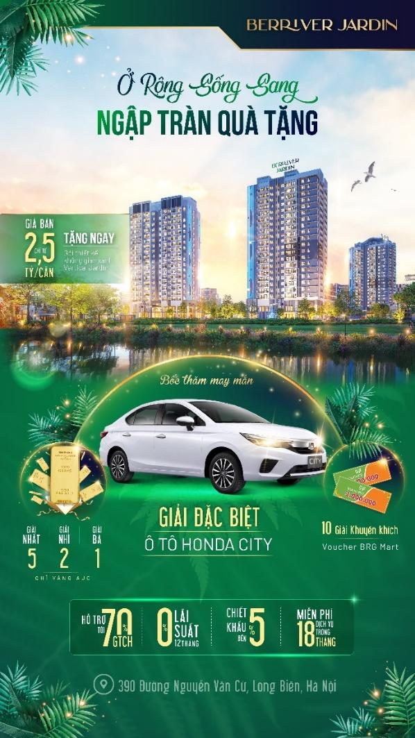 Các chủ nhân căn hộ có cơ hội tham gia chương trình bốc thăm trúng thưởng với những giải thưởng vô cùng giá trị