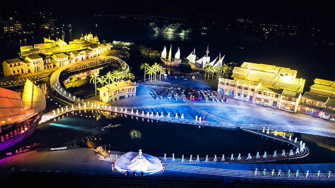Chương trình âm nhạc ánh sáng Ký ức Hội An cũng đã hoạt động trở lại thu hút các khách du lịch tới Hội An. Ảnh Internet