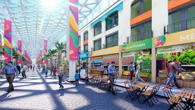Phối cảnh không gian Lễ hội Ẩm thực sẽ diễn tại chợ đêm Miami, NovaWorld Phan Thiet