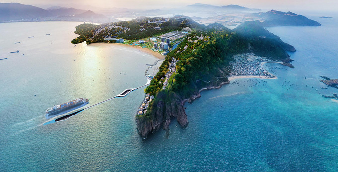 Toàn cảnh khu du lịch bán đảo MerryLand Quy Nhơn. Ảnh MerryLand Hưng Thịnh
