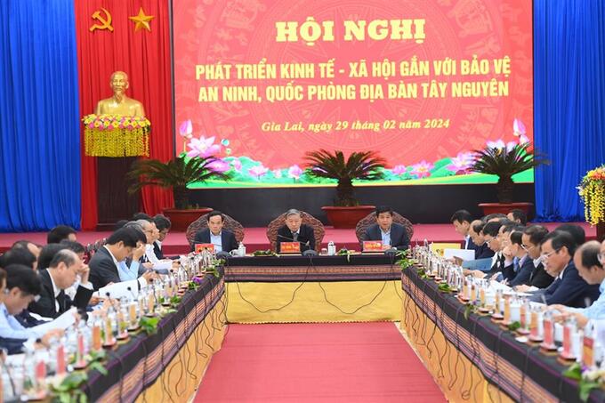 Hội nghị phát triển kinh tế - xã hội gắn với bảo vệ an ninh, quốc phòng địa bàn Tây Nguyên