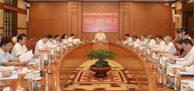 Tổng Bí thư chủ trì phiên họp thứ 22 Ban Chỉ đạo phòng, chống tham nhũng, tiêu cực