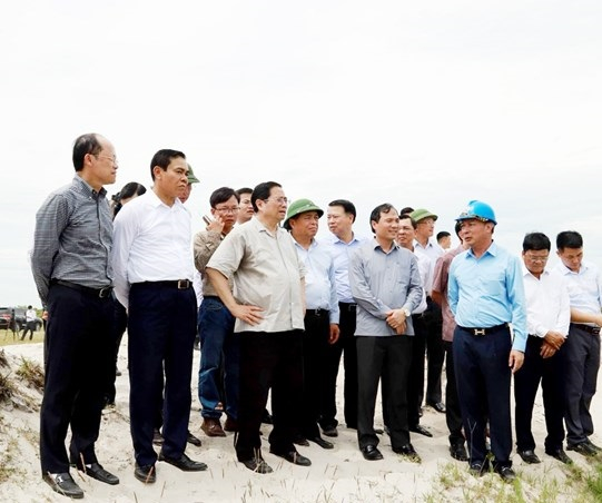 Thủ tướng Phạm Minh Chính đã dẫn đầu đoàn công tác tới khảo sát tại mỏ sắt Thạch Khê, huyện Thạch Hà, Hà Tĩnh