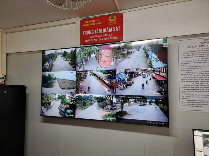 Hế thống camera an ninh được lắp đặt tại phường Tương Giang, TP Từ Sơn.