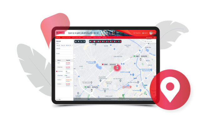 Giao diện quản lý hiện đại, dễ dùng của V-Tracking