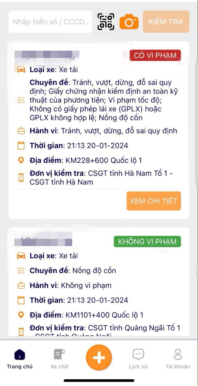 Ảnh chụp màn hình ứng dụng