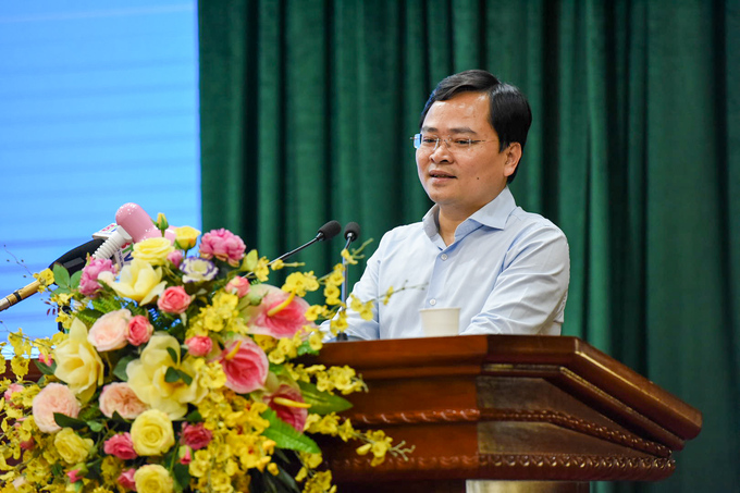 Bí thư Tỉnh ủy Bắc Ninh Nguyễn Anh Tuấn phát biểu tại hội nghị.