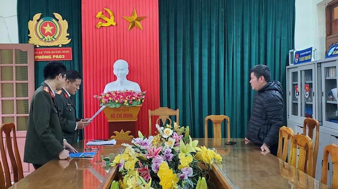 Phòng PA03 đọc quyết định xử phạt hành chính đối với các trường hợp vi phạm.
