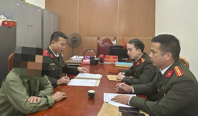 Ông Đ. làm việc với cơ quan Công an.