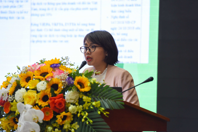 Bà Hoàng Thị Nam Phương - Vụ Pháp chế, Bộ Kế hoạch và Đầu tư hướng dẫn Nghị định số 31/2021/NĐCP ngày 26/3/2021 của Chính phủ.