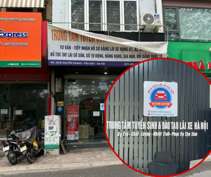 Cơ sở đào tạo lái xe 'chui' bị xử phạt và đình chỉ hoạt đông.
