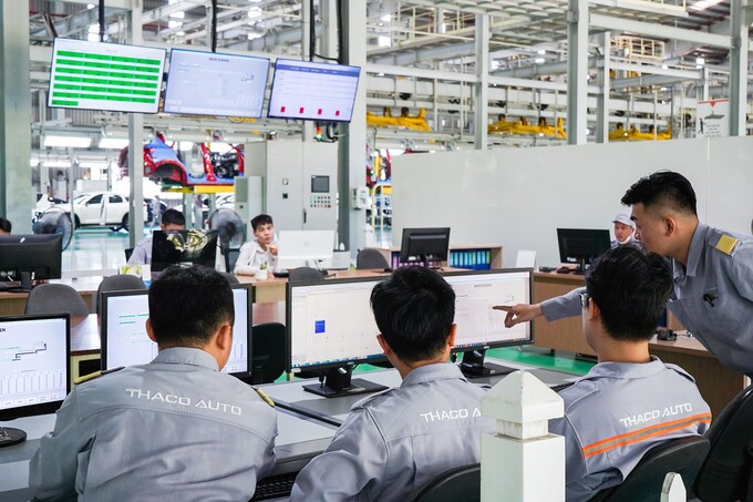 THACO AUTO Chu Lai đã thực hiện nhiều giải pháp công nghệ, xây dựng hạ tầng số, tạo môi trường số hóa với mục tiêu kiểm soát hiệu quả