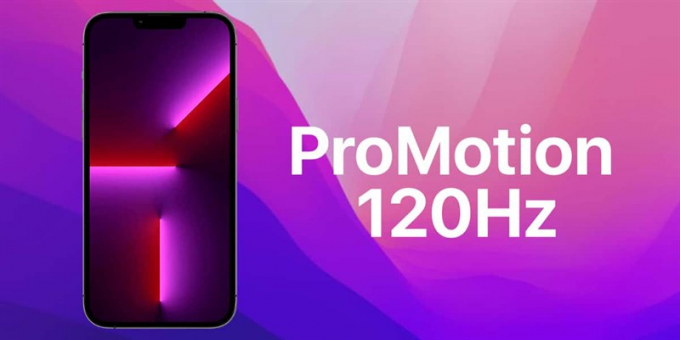 Cả iPhone 13 Pro và 13 Pro Max đều có màn hình 120Hz nhưng chỉ hỗ trợ ứng dụng hệ thống | Nguồn: Actualidad iPhone