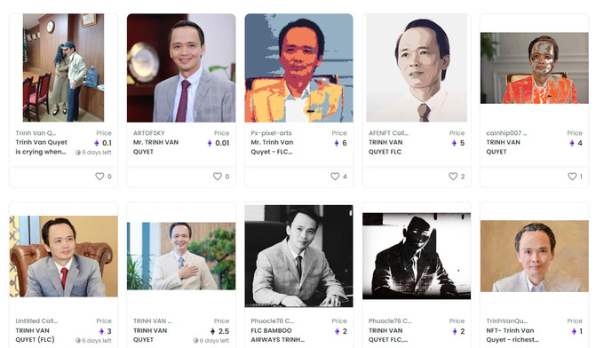 NFT được rao bán cao nhất hiện nay có giá 6 ETH, tuy nhiên, các sản phẩm NFT này phần lớn vẫn chưa có giao dịch. Ảnh Opensea