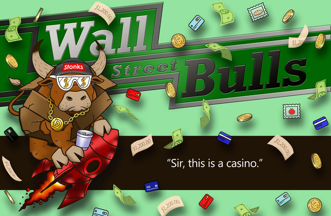 Bộ sưu tập NFT Wall St. Bull của Cam Rackam. Ảnh Wall Street Bulls