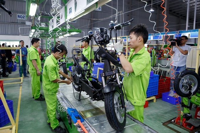 Dây chuyền hoàn tiện sản phẩm xe đạp điện PEGA tại nhà máy Bắc Giang