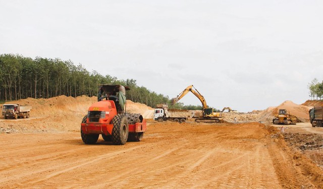 Cao tốc Bắc-Nam qua Bình Định đang chậm tiến độ