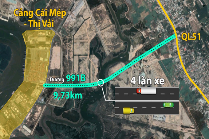 Thi công Dự án đầu tư công đường 991B, Bà Rịa - Vũng Tàu