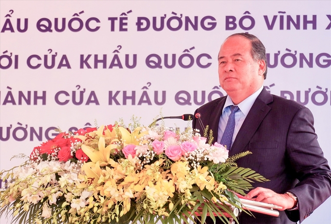 Chủ tịch UBND tỉnh An Giang Nguyễn Thanh Bình phát biểu tại buổi lễ