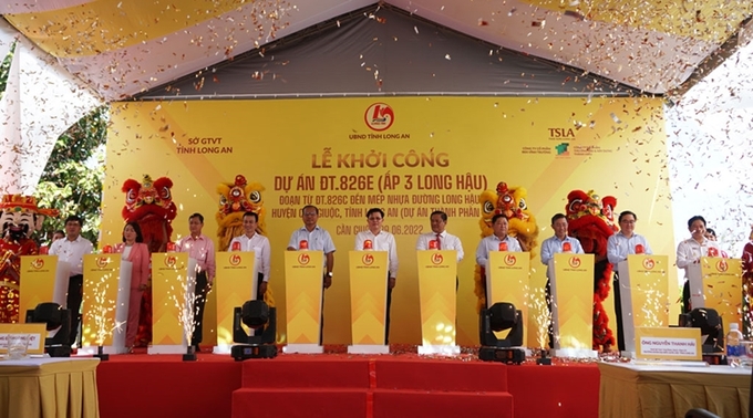 Lễ khởi công Dự án đường tỉnh 826E