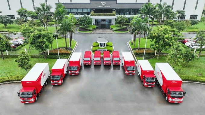 Các mẫu xe trong buổi lễ bàn giao của THACO AUTO
