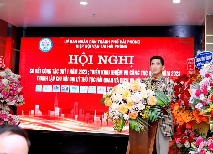 Ông Lê Văn Tiến - Chủ tịch Hiệp hội Vận tải Hải Phòng