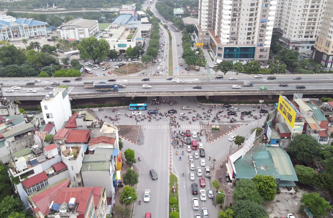 Nút giao Lê Văn Lương - Vành đai 3 | Ảnh: Chung Lộc