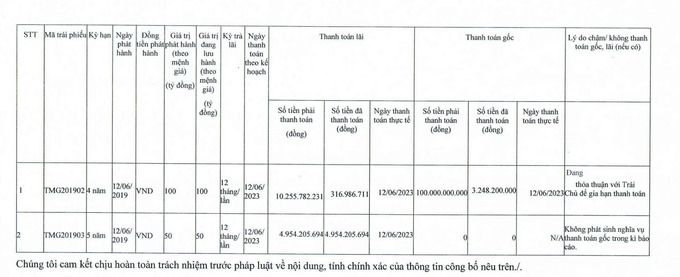 Thời điểm phát hành hai lô trái phiếu cũng là lúc Thiên Minh thành lập dự án hàng không.