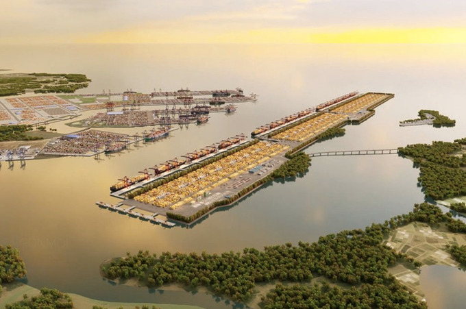 Phối cảnh Cảng trung chuyển quốc tế Cần Giờ - 1 trong 29 dự án lớn của vùng Đông Nam Bộ