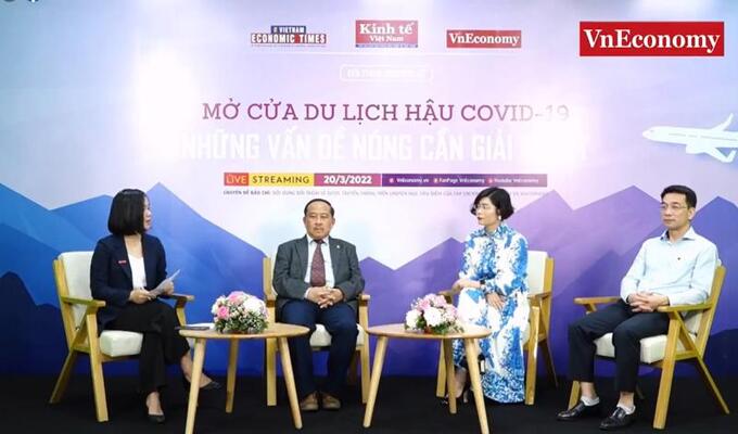 Đối thoại chuyên đề: 'Mở cửa du lịch hậu Covid – Những vấn đề nóng cần giải quyết' tổ chức ngày 20/3. Ảnh VnEconomy