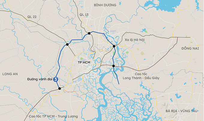 Hướng tuyến Vành đai 3 TP HCM