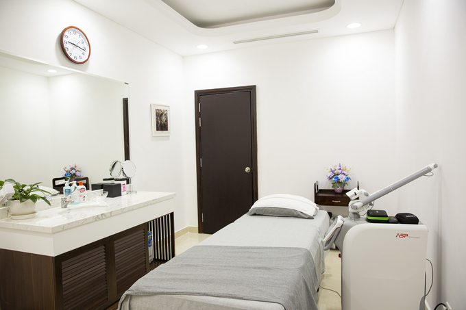   Hệ thống phòng trị liệu riêng tư tại Vinmec – View đầy đủ tiện nghi, giúp khách hàng thư giãn trong suốt thời gian làm đẹp