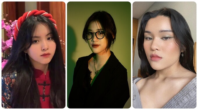 Nhóm Adorbsies gồm ba thành viên (từ trái qua), Lương Anh Khánh Huyền, Bùi Tú Uyên và Trần Quỳnh Anh. Ảnh Internet