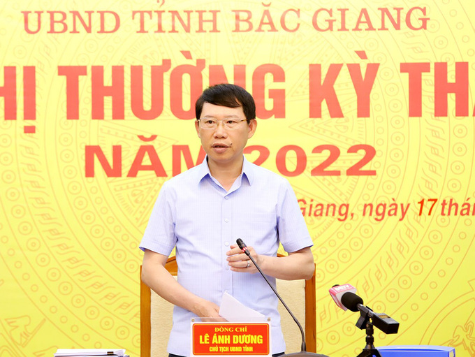 Chủ tịch UBND tỉnh Bắc Giang Lê Ánh Dương nhấn mạnh: Cần giải quyết các vấn đề đơn thư, khiếu nại tố cáo liên quan đến đất đai, bồi thường giải phóng mặt bằng tăng…