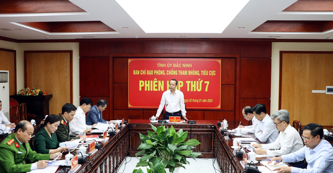 Ban Chỉ đạo phòng, chống tham nhũng, tiêu cực tỉnh họp phiên thứ 7.