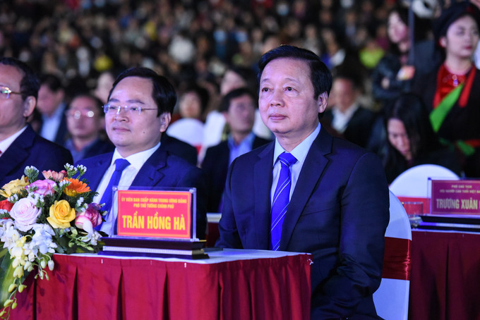 Tới dự chương trình có các đồng chí: Trần Hồng Hà, Ủy viên Ban Chấp hành Trung ương Đảng, Phó Thủ tướng Chính phủ; lãnh đạo một số Ban, Bộ, ngành Trung ương; đại biểu các tỉnh thành phố, đại biểu Đại sứ quán các quốc gia, vùng lãnh thổ và một số tổ chức quốc tế tại Việt Nam.