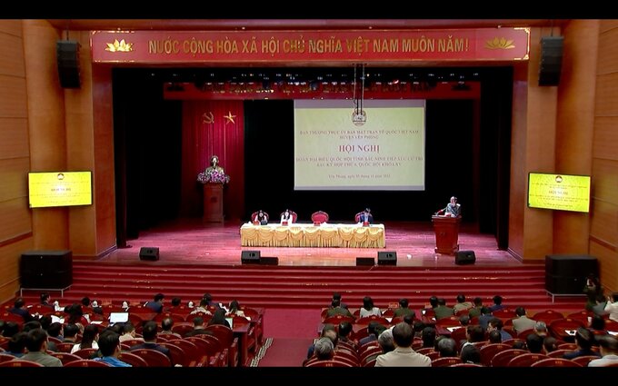 Toàn cảnh chương trình tiếp xúc cử tri sau Kỳ họp thứ 6, Quốc hội khoá XV.