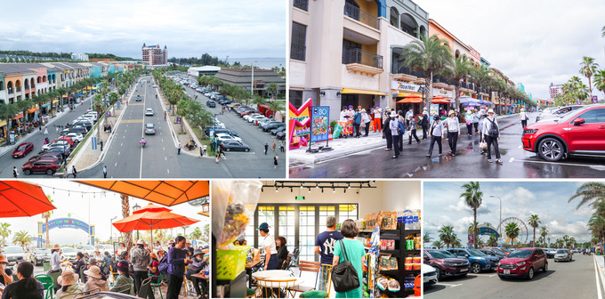 Vốn dĩ đã đông đúc, tuyến Festival Street càng đông nghịt du khách trong những ngày cuối tuần, dịp Lễ lớn