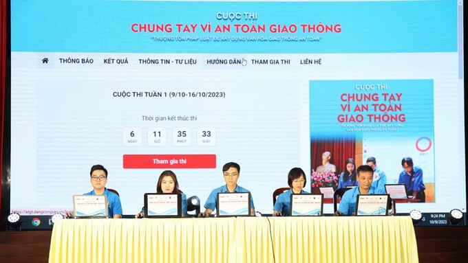 Đoàn viên công đoàn tỉnh Bắc Giang tham gia cuộc thi 