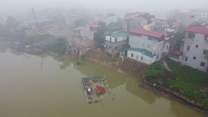 Toàn cảnh khu vực sạt lở.