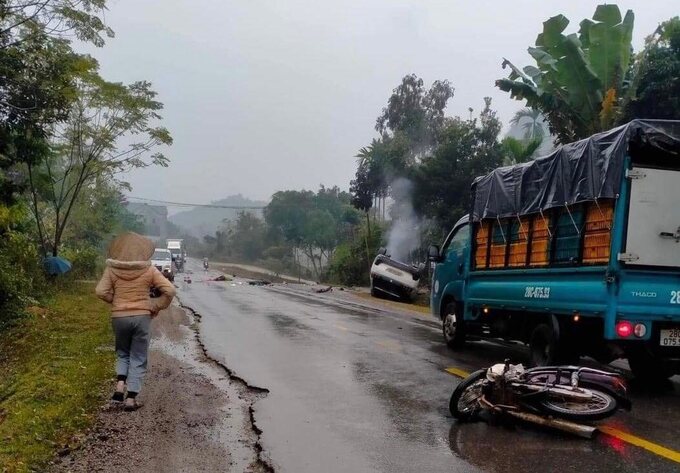 Hiện trường vụ tai nạn