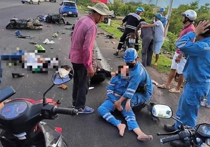 Hiện trường vụ tai nạn