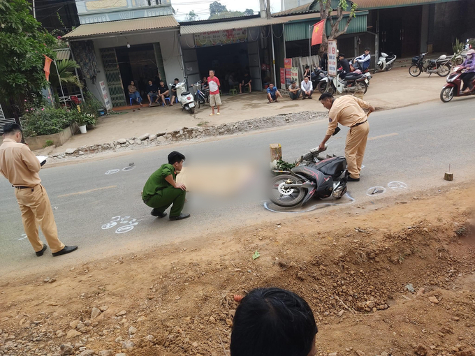 Hiện trường vụ tai nạn. Ảnh: Đức Bảy