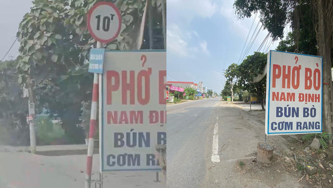 Biển giới hạn tải trọng 10 tấn đầu đường An Phú đi Tế Tiêu 'không cánh mà bay'