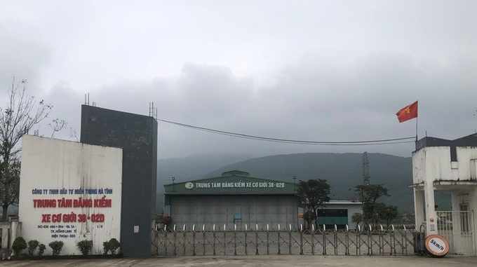 Trung tâm Đăng kiểm xe cơ giới 38-02D địa chỉ tại Tổ dân phố 2, phường Đậu Liêu, thị xã Hồng Lĩnh
