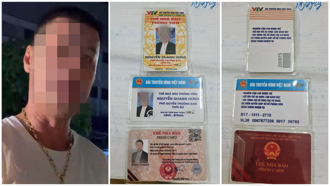 Nguyễn Quang Hưng và các giấy tờ giả danh nhà báo