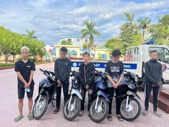 Các đối tượng và phương tiện vi phạm tại cơ quan công an